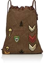 Thumbnail for your product : Campomaggi Women's Canvas & Leather Drawstring Backpack - Green