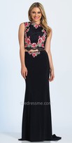 Thumbnail for your product : Dave and Johnny Floral Embroidered Lace Two Piece Prom Dress