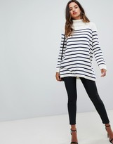 Thumbnail for your product : G Star G-Star high neck knit in stripe-Multi