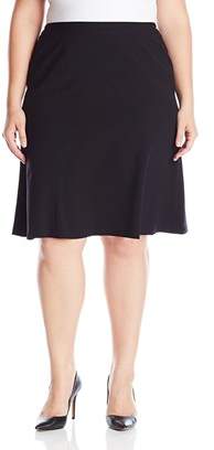 Nine West Plus Size Crepe A-line Skirt
