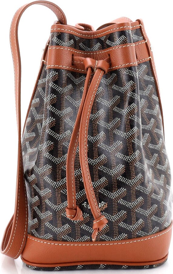 Pre-Owned Goyard Petit Flot Bucket Bag Coated Canvas PM