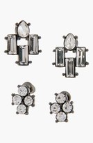 Thumbnail for your product : Erickson Beamon ROCKS 'Heart of Glass' Stud Earrings (Set of 2)