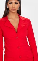 Thumbnail for your product : Ooh! La Red Stretch Pocket Detail Blazer Dress