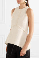 Thumbnail for your product : Proenza Schouler Cotton-blend Bouclé-tweed Top - Off-white