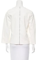 Thumbnail for your product : Narciso Rodriguez Silk-Blend Long Sleeve Top