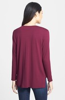 Thumbnail for your product : Vince Camuto Georgette & Jersey Faux Wrap Blouse (Regular & Petite)