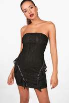 Thumbnail for your product : boohoo Bandeau Lace and Stud Bodycon Dress