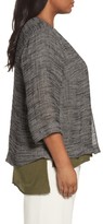 Thumbnail for your product : Eileen Fisher Plus Size Women's Organic Linen Blend Kimono Jacket
