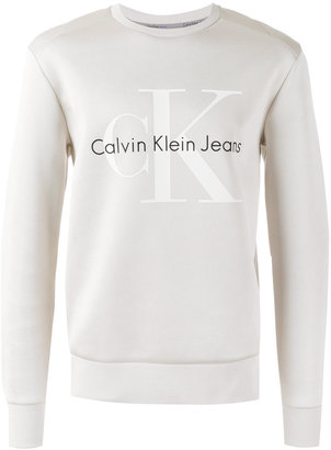 Calvin Klein Jeans neoprene logo sweatshirt - men - Cotton/Polyester - M