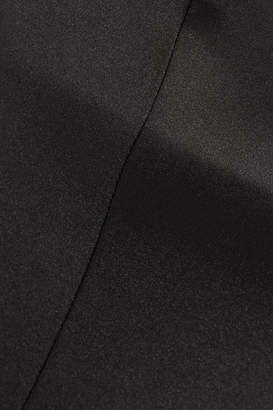 Giorgio Armani Silk-satin Bustier Top - Black