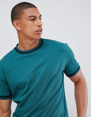 BOSS Twixt Tipping T-Shirt In Dark Green