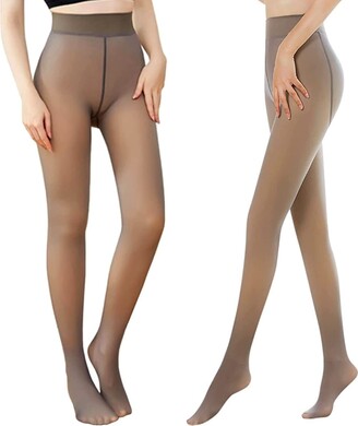 SISAY Fleece Lined Tights for Women Thermal Tights Fake