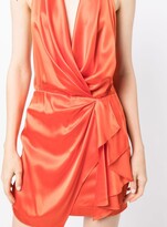 Thumbnail for your product : Mason by Michelle Mason Halterneck Open-Back Silk Minidress