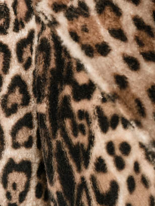 Yves Salomon leopard print coat