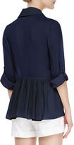 Thumbnail for your product : Alice + Olivia Beau Flare-Back Blouse