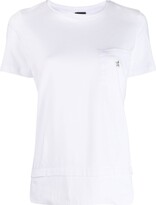 logo-embroidery cotton T-shirt 