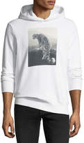 Thumbnail for your product : Ovadia & Sons Snow Leopard Graphic Hoodie