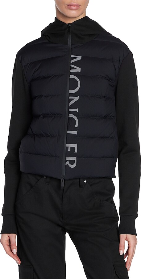Moncler Padded Wool Puffer Cardigan