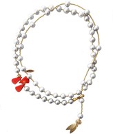 Thumbnail for your product : Farra Grey Freshwater Pearls With Floral Corals Multi-Way Necklace