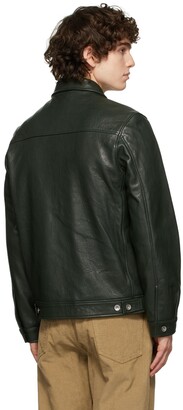 YMC Green MK2 Tanned Leather Jacket