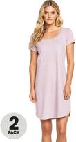 Thumbnail for your product : Sorbet Nightdress (2 Pack)