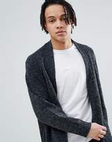Thumbnail for your product : ASOS DESIGN Knitted Batwing Cardigan In Charcoal