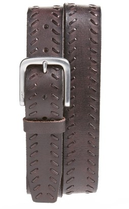 John Varvatos Men's Laced Leather Belt