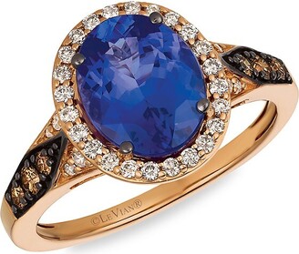 LeVian 14K Strawberry Gold®, Vanilla Diamonds® & Chocolate Diamonds® Ring