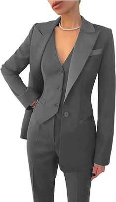Dressy Pant Suits for A Wedding Party Prom Fromal Blazer and Pants Set  Women Two Piece Set Professional Business Suits at  Women's Clothing  store