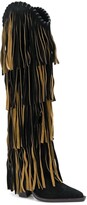 Thumbnail for your product : DSQUARED2 Fringed Knee Length Boots