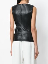 Thumbnail for your product : Drome Fitted Leather Top