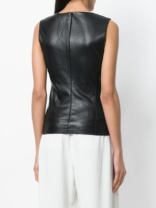 Drome Fitted Leather Top