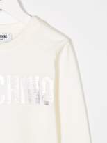 Thumbnail for your product : Moschino Kids logo print top
