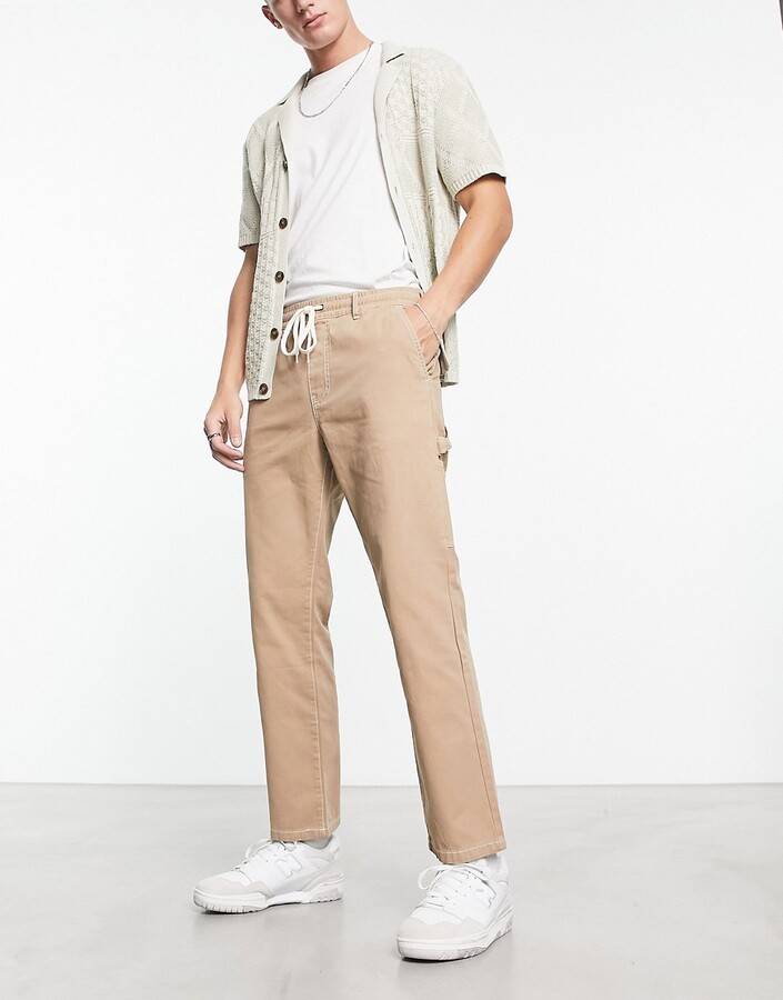 PacSun Parker baggy cargo pants in dusty olive
