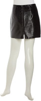 Thumbnail for your product : Robert Rodriguez Laminated Knit Miniskirt