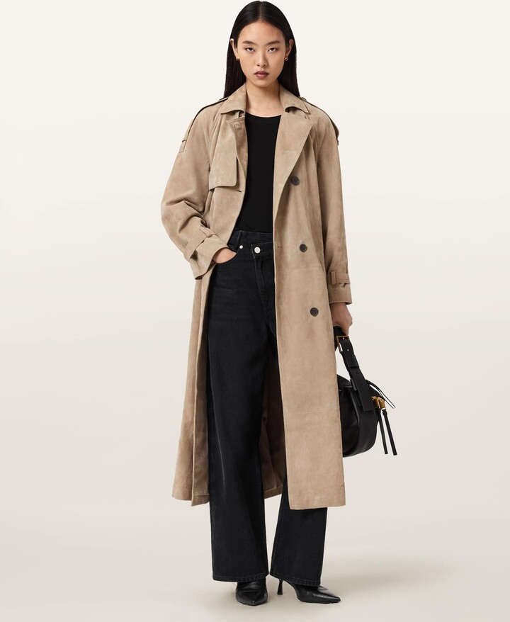 Reed Suede Trench Coat
