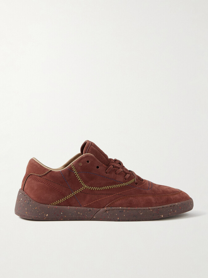 Gabriela Hearst Ohio Suede Sneakers - Burgundy