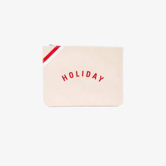 Holiday logo pouch