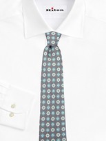 Thumbnail for your product : Kiton Textured Floral Silk Linen Tie