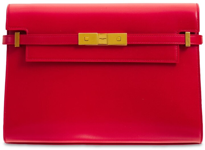 Saint Laurent Red Flap Closure Handbags | Shop the world's largest 