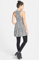 Thumbnail for your product : Painted Threads Print Textured Skater Dress (Juniors) (Online Only)