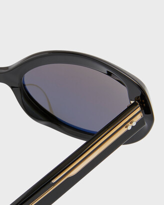 KHAITE x Oliver Peoples 1969C Black Acetate Oval Sunglasses