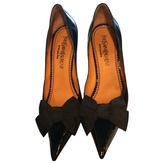 Thumbnail for your product : Yves Saint Laurent 2263 YVES SAINT LAURENT Black Leather Heels