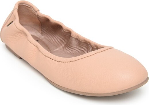 Minnetonka Women's Anna Ballerina Flat 256, Blush Pink -