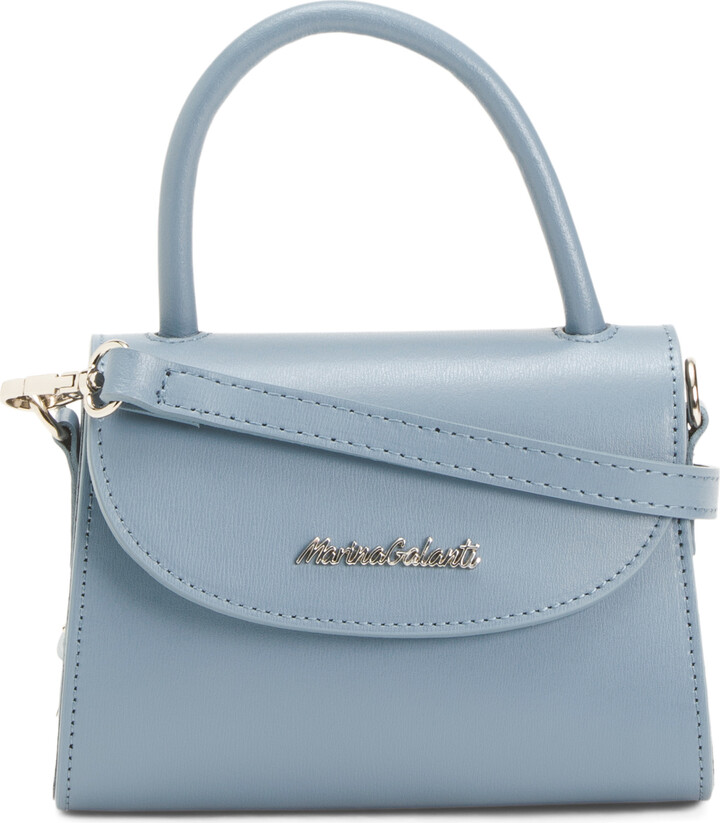 Marina Galanti Made In Italy Leather Mini Satchel - ShopStyle Shoulder Bags