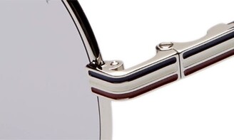 Moncler 56mm Mirrored Round Sunglasses
