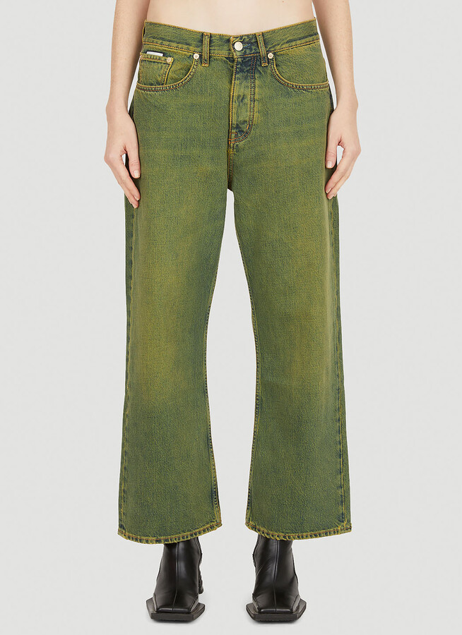 【EYTYS】AVALON MOSS Eytys Avalon Jeans - Jeans Green 31 - ShopStyle