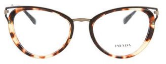 Prada Tortoiseshell Cat-Eye Eyeglasses w/ Tags