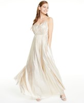 macy's gold evening gowns