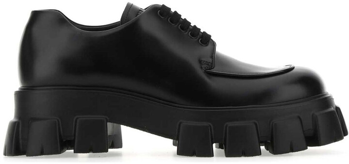 Prada Shoes Men Black Leather | Shop the world's largest 